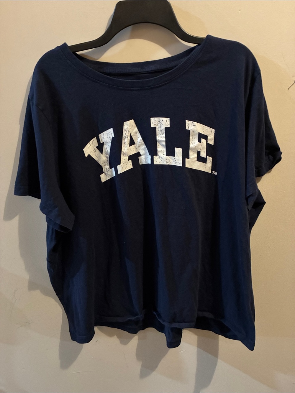 Navy Yale University short Sleeve Logo Tee